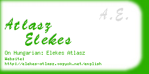 atlasz elekes business card